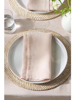 The White Company Saf Keten 4'lü Peçete Seti