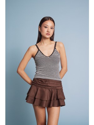 Nisan Triko Puantiyeli Triko Top