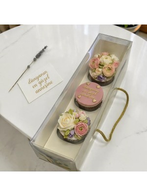 Ege Concept Life 3 Lü Cup Cake Kutusu 28X10X9 cm
