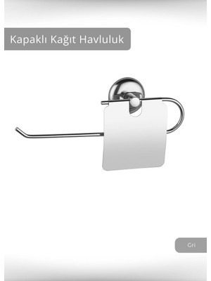 Jet's Home Kapaklı Kağıt Havluluk Paslanmaz Peçetelik Çelik Banyo Havluluk Düzenleyici Krom
