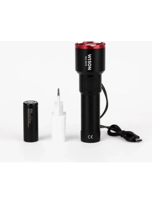 Magicool Wison WS-5575 Profesyonel El Feneri Ile Karanlığa Meydan Okuyun 20W Güç, 2000 Lümen Parlaklık ve 2 Km Menzil Sunan Şarjlı Fener Uygun Fiyatla .com’da.
