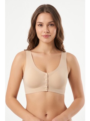 Missvera Kadın Lazer Kesim Önden Çıtçıtlı Pedli Sütyen BGL-ST05636