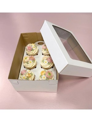 Ege Concept Life 6 Lı Cupcake Kutusu Beyaz