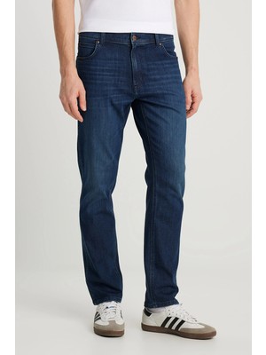 Wrangler Texas Slim Denim Pantolon Midgreymelange