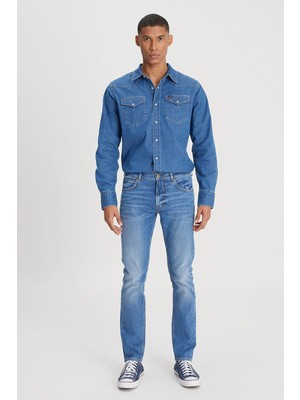 Lee Luke Jean Pantolon Indigo Vintage
