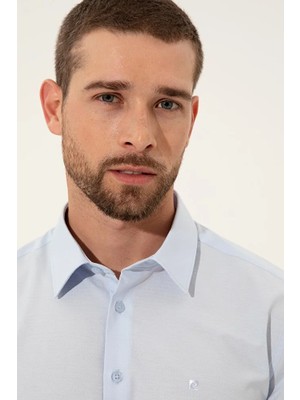 Pierre Cardin Acik Mavi Erkek Gomlek Uzunkol G021GL004.000.1468302.VR003