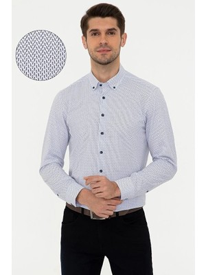 Pierre Cardin Lacıvert Erkek Gömlek G021GL004.000.1276205