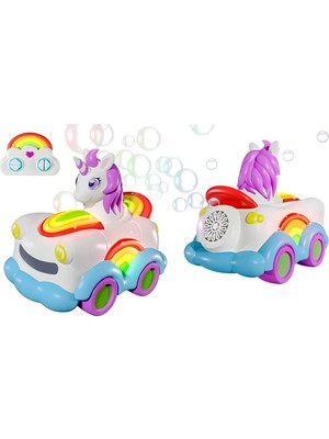 Eco Lounge Baloncuk Çıkartan Uzaktan Kumandalı Unicorn Araba 3.7V.USB - S00090834