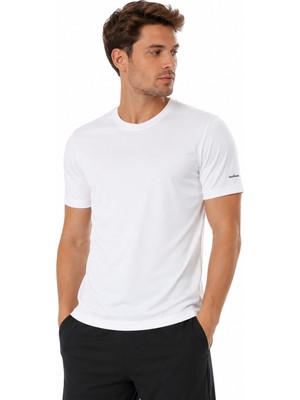Cazador 45010 Erkek Bisiklet Yaka Beyaz Tshirt