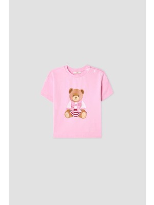 B&G Kız Bebek Pembe Tshirt