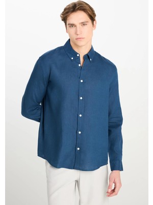 Lee Regular Fit Gömlek Navy