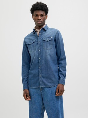 Jack & Jones JJESHERIDAN SHIRT L/S NOOS Blue