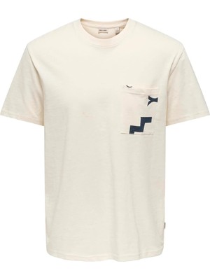 Only & Sons Onsperry Lıfe Reg Leaf Ss Pockettee Egret