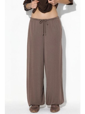 Hiccup Kadınlar Busem Kadın Lastik Bel Jogger Pantolon Mocha Kahvesi