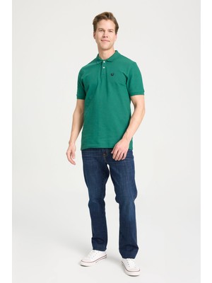 Wrangler Erkek Regular Fit Polo T-Shirt Green