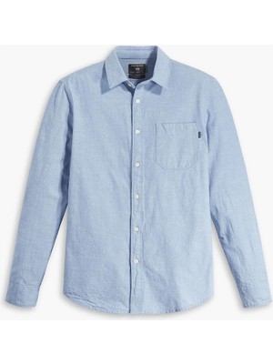 Dockers Casual Mavi Gömlek, Slim Fit Blue
