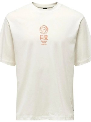 Only & Sons Onsmalık Lıfe Rlx Ss Tee Tr Cloud Dancer