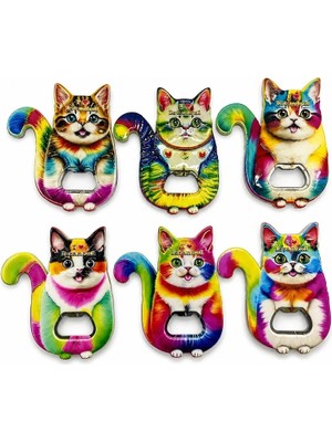 Magicool Kedi Tasarımı Istanbul Temalı Buzdolapı Süsü Magnet ALK5407