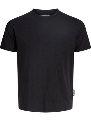 Jack & Jones Jcomıneral Tonal Bınded Tee Ss Crew Neck Black