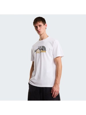 The North Face M Mountaın Lıne Regular Short Sleeve Tee White