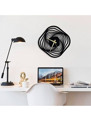 Elarque Duvar Saati Modern Spiral Metal ile Dinamik Dekorasyon