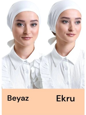 ALDAIYR 2 Adet Düz Dikişsiz Penye Bone