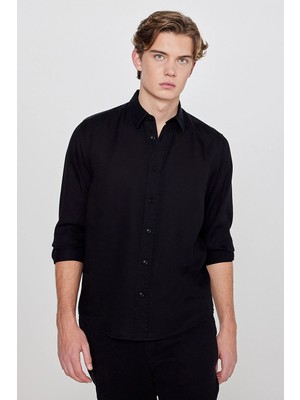 Lee Tencel Regular Fit Gömlek Black