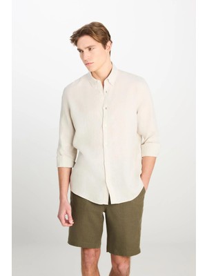 Lee Regular Fit Gömlek Beige