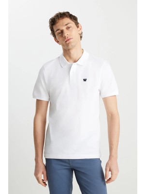 Wrangler Erkek Regular Fit Polo T-Shirt White