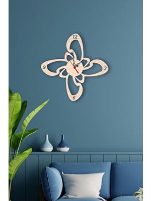 Elarque Duvar Saati Şekilli Lazer Kesim Mdf - Modern ve Şık Tasarım