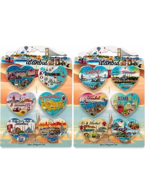 Magicool Istanbul Temalı Silikon Buzdolapı Süsü Magnet 6'lı Set ALK5805