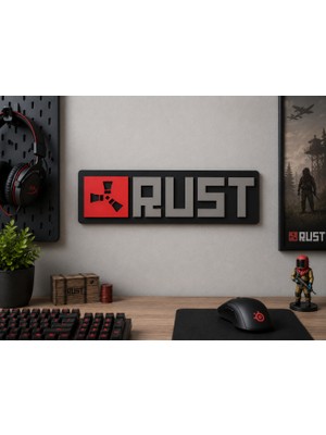 Three Dittle Birds Rust Logo Duvar Süsü