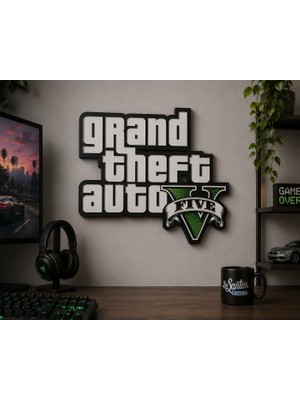 Three Dittle Birds Gta V Logo Duvar Süsü