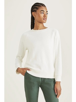 Dockers Yuvarlak Yaka Sweatshirt White
