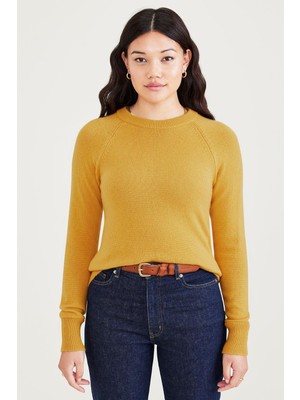 Dockers Yuvarlak Yaka Kazak Yellow