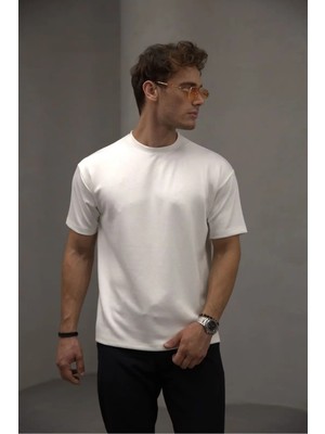 Bürke Erkek/unisex %100 Pamuk Bisiklet Yaka Basic Tişört