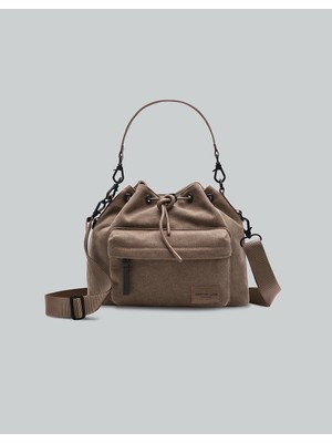 Gaston Luga Splash Bucket Crossbody Çanta - Kahverengi