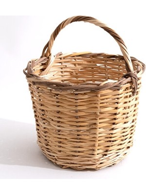 Elarque Sepet Hasır Balkon Sepeti, H: 38 cm