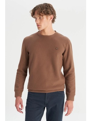 Wrangler Erkek Selanik Sweatshirt Brown