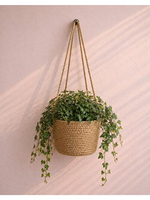 Elarque Sepet Dekoratif Saksı Kılıfı - 15X15 cm Çiçeklik Sepeti, Bahçe ve Iç Mekan Dekoru