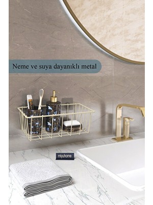 Elarque Sepet Asma Yapışkanlı Çok Amaçlı - Mutfak ve Banyo Düzenleyici