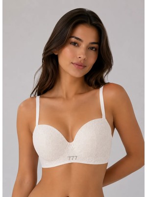 Velina Secret Lotus Cup Balenli Desteksiz Toparlayıcı Sütyen - Beyaz