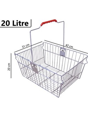 Elarque Sepet Hafif Tel Market Alışveriş Sepeti, Pratik ve Dayanıklı