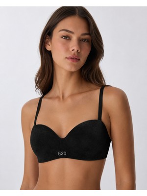 Velina Secret Lotus Cup Balenli Desteksiz Toparlayıcı Sütyen - Siyah