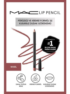 MAC Dudak Kalemi Whirl 1.45 G Pembe Renk Mat & Yoğun Pigment ile Dudak Şekillendirici