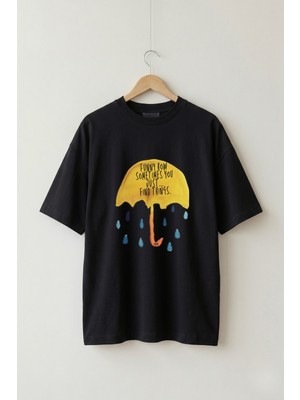 Maison De Mode Oversize Unisex Siyah How I Met Your Mother Dizi Grafik Tasarım Tişört