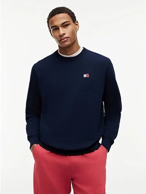 Tommy Hilfiger Tjm Erkek Reg Badge Crew Sweatshirt