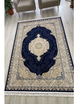 Romeda Home Hanedan, Osmalı Ipeksi Yün Tuşeli Triko Akrilik Dokuma Oturma Odası ve Salon Halısı