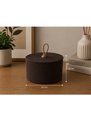 Elarque Sepet Kapaklı Dekoratif , 20X15 cm Boyutlarıyla Çok Amaçlı Kullanım