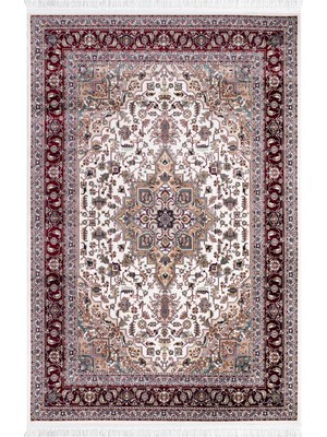 Romeda Home Hanedan, Osmalı Ipeksi Yün Tuşeli Triko Akrilik Dokuma Oturma Odası ve Salon Halısı